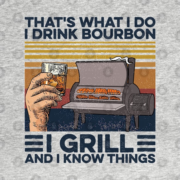 Bourbon I Drink Bourbon I Grill by Sunset beach lover